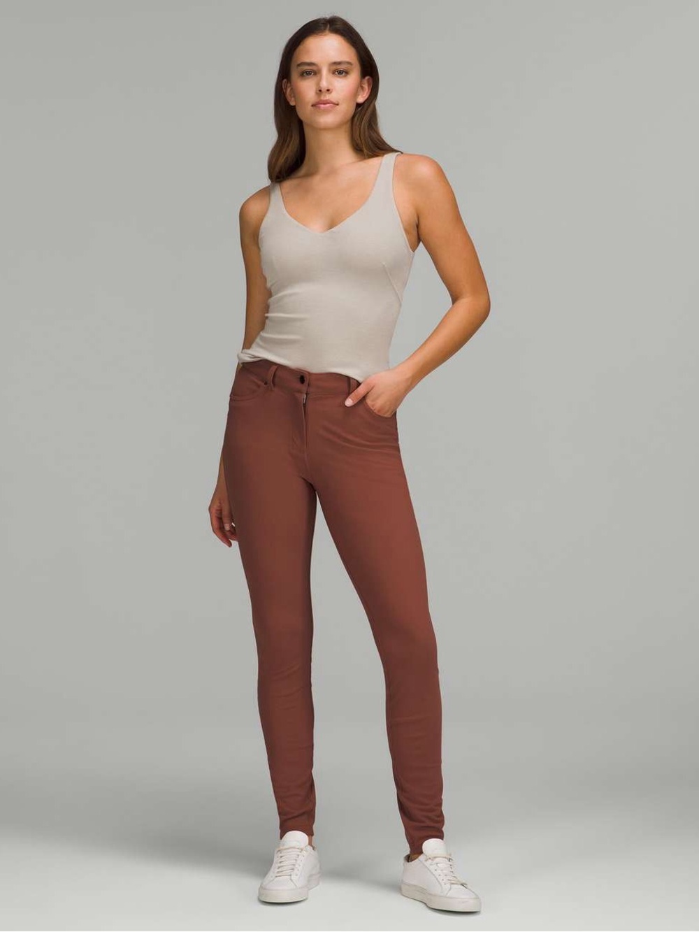 Lululemon City Sleek Slim-Fit 5 Pocket High-Rise Pant Ancient Copper 28